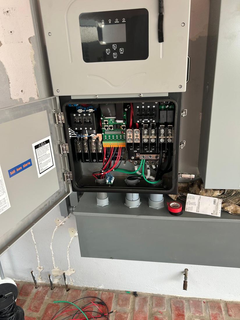 Panel de control de generador
